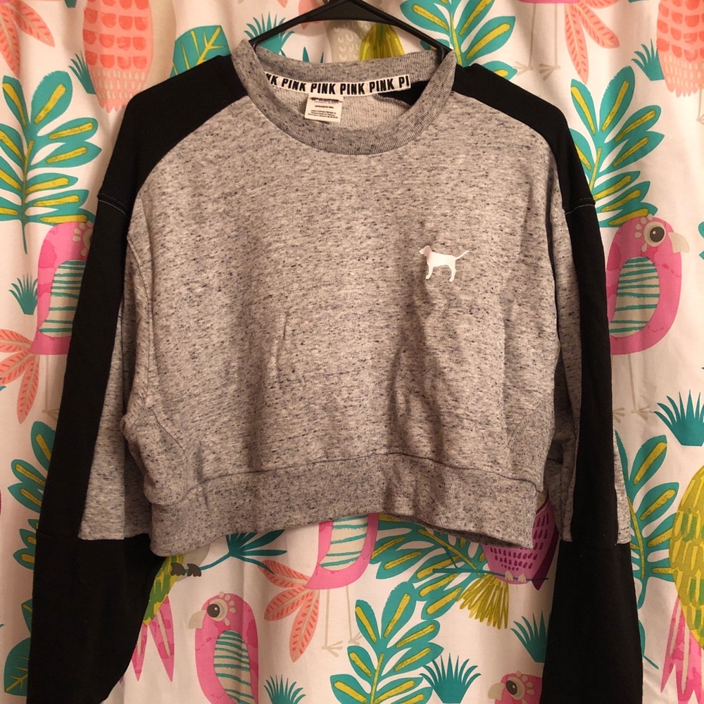 PINK Cropped Sweatshirt